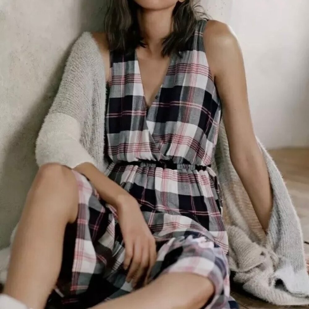 Anthropologie Isabella Sinclair Dickens Plaid Dress Size XS